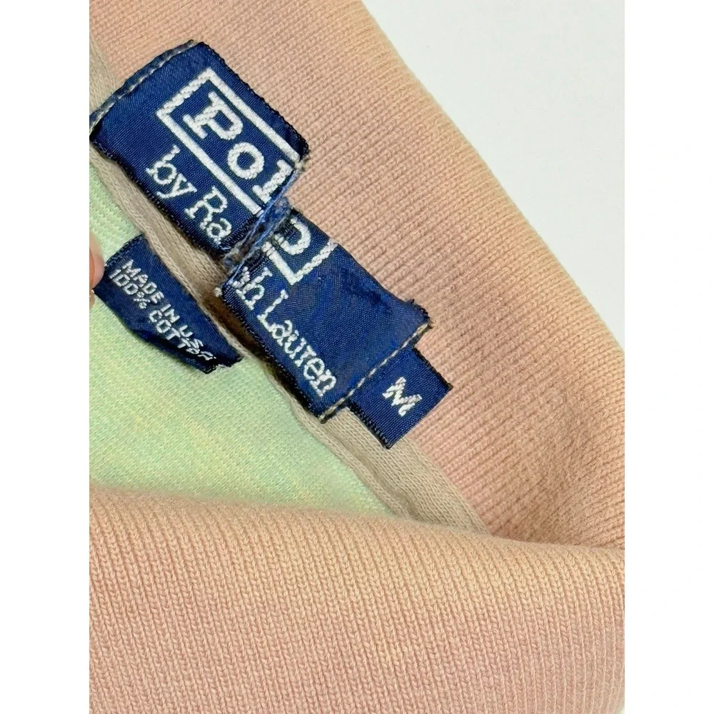 Vintage Polo Ralph Lauren Plaid Polo‎ Shirt Rugby Men's Size Medium